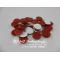 11x1mm White PTFE/Red Silicone Septa