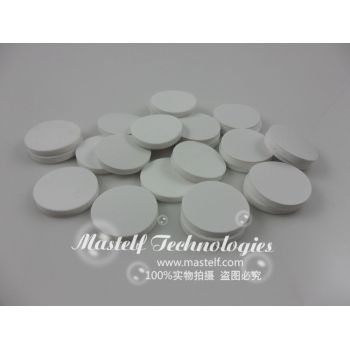 22x3mm White PTFE White Silicone Septum Fits on 24-400 Storage Vials