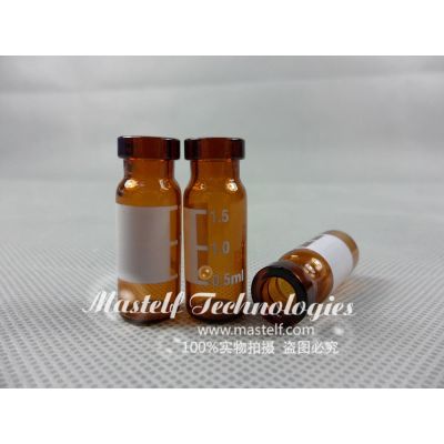 2ml Crimp Autosampler vials, PTFE Silicone Septum, PTFE Silicone Septa,for Gas and HPLC Chromatography