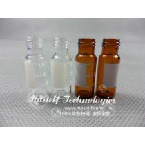 2ml Screw-9mm  Autosampler vials with pacth, PTFE Silicone Septum, PTFE Silicone Septa,Gas and HPLC Chromatography