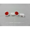 11x1mm Red PTFE/White Silicone Septa With Open Top Snap Cap For 11mm Snap Top Vials