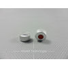 11x1mm White PTFE Red Silicon Septa With Open Top Siliver Alumnium Crimp Top Cap For Crimp Vials