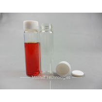 40ml Open Top Screw Clear Storage Vials, With PTFE Silicone SEPTUM