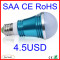 2012 hot sale E27 B22 led bulb 6w