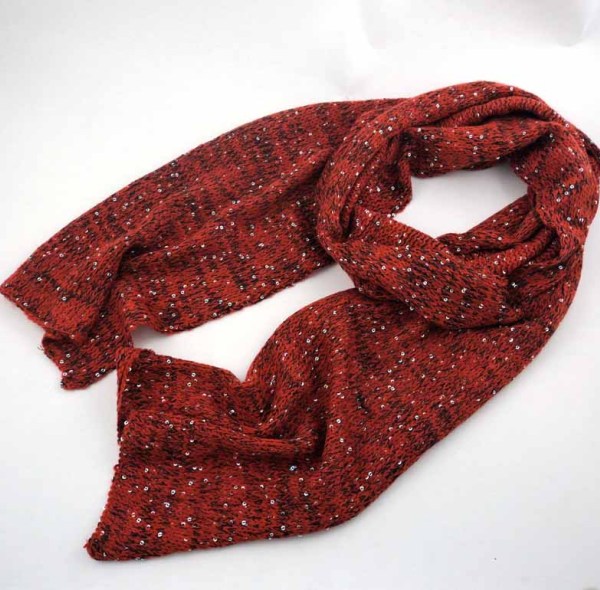 BLING BLING KNITTED  ACRYLIC SCARF