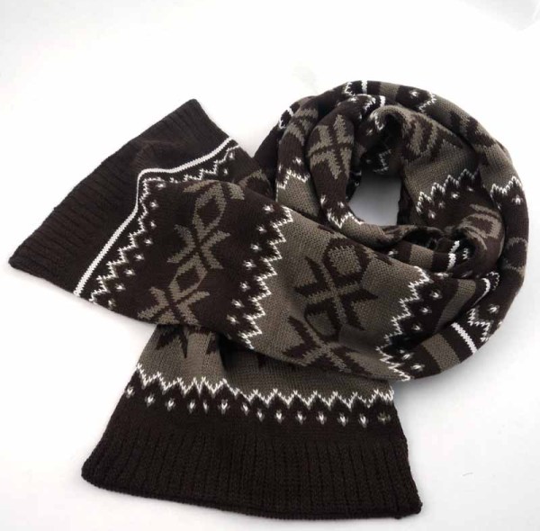 JACQUARD ACRYLIC SCARF