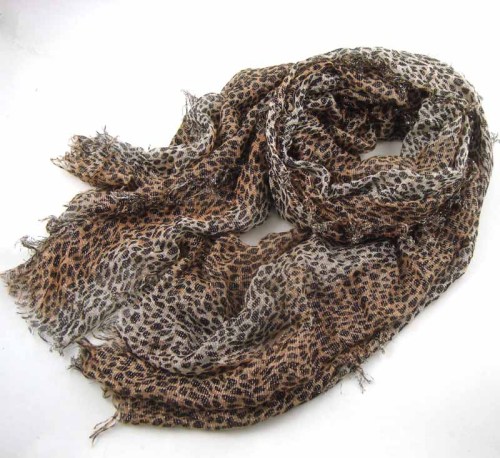BLING BLING LEOPARD PRINTED SCARF
