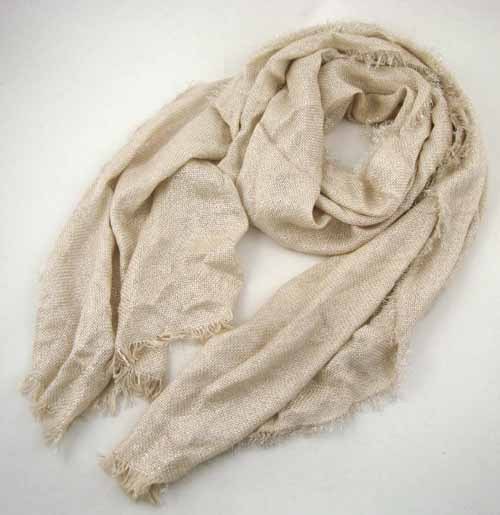 LUREX DECORATED WOVEN SCARF