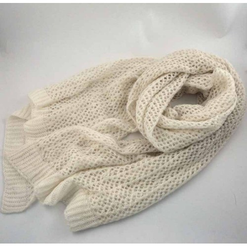 HOLLOW OUT  KNITTED  ACRYLIC SCARF