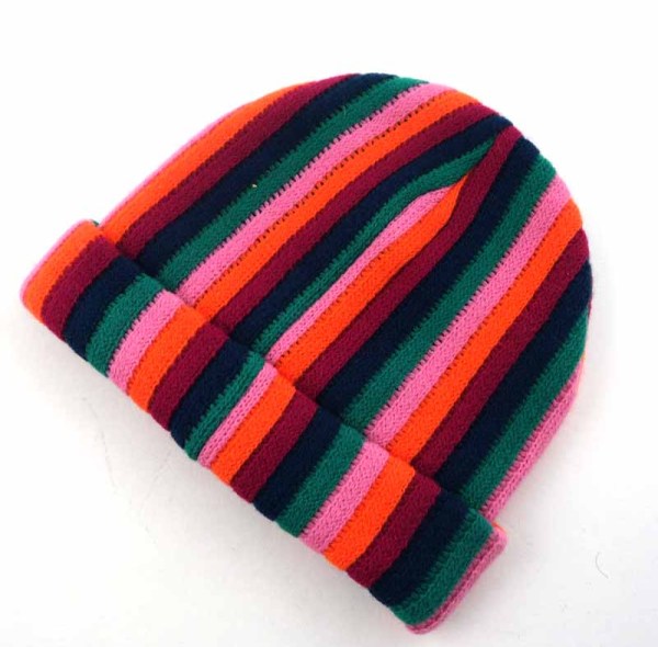 RAINBOW KNITTING BEANIE