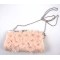ROMANTIC PINK FLOWER DECORATED EVENING BAG