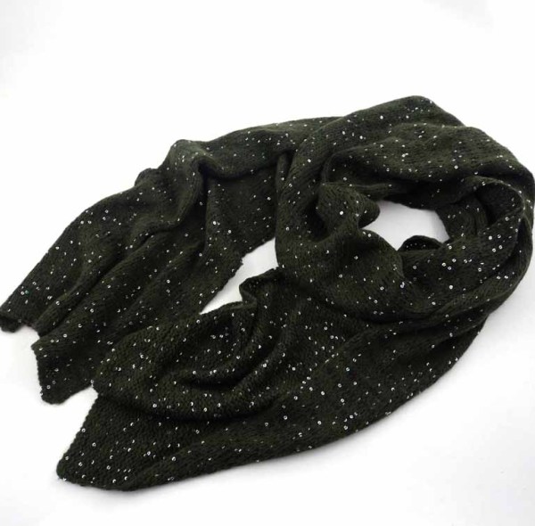 BLING BLING KNITTED  ACRYLIC SCARF