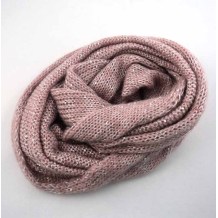BLING BLING KNITTED ENDLESS ACRYLIC SCARF