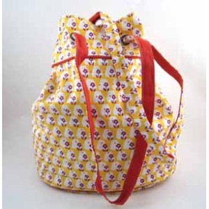PRINTED COTTON CANVAS BAG--TWO WAYS