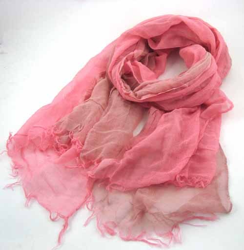 TWO COLORS RAYON SCARF
