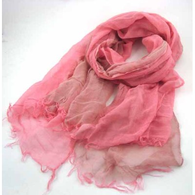 TWO COLORS RAYON SCARF