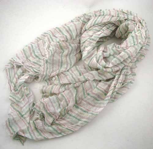 LIGHT WEIGHT STRIPE VISCOSE SCARF