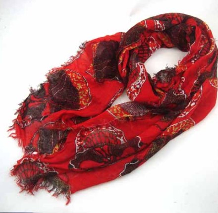 SKULL  VISCOSE SCARF