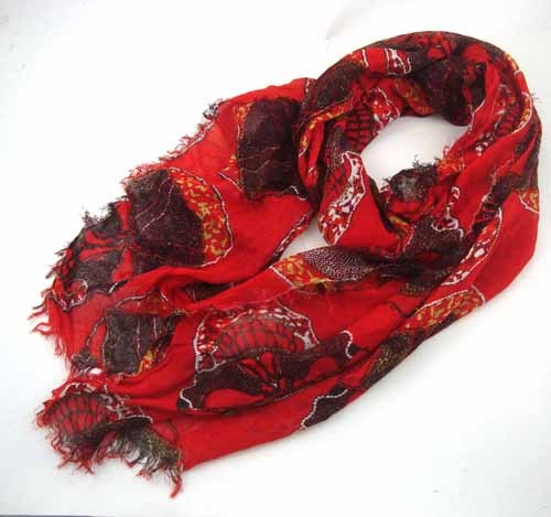 SKULL  VISCOSE SCARF