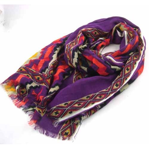 NATIONAL STYLE PRINTED SCARF