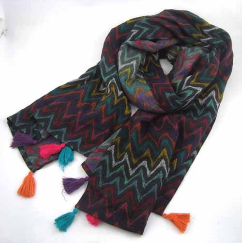 NATIONAL STYLE PRINTED SCARF