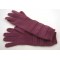 PURPLE KNITTING GLOVES FOR WOMAN