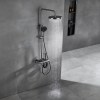 Premium 4-Function Exposed Brass Shower System with Piano Keys | Wholesale Supplier for Bathroom Projects