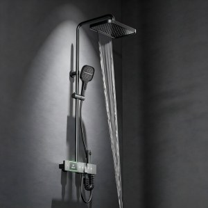 Premium 5-Function Thermostatic Exposed Shower System with LED Display | Wholesale Supplier for Bathroom Projects