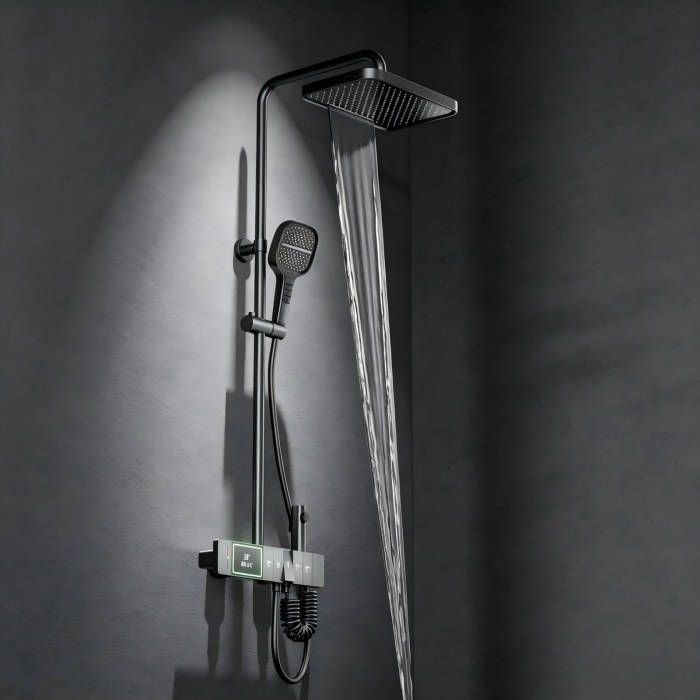 Premium 5-Function Thermostatic Exposed Shower System with LED Display | Wholesale Supplier for Bathroom Projects