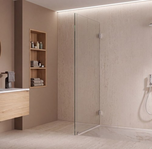 Chrome 4-Function Thermostatic Exposed Shower System with Digital Display | Wholesale Supplier for Bathroom Projects