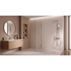 Chrome 4-Function Thermostatic Exposed Shower System with Digital Display | Wholesale Supplier for Bathroom Projects
