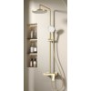 Premium Brushed Gold 3-Function Exposed Shower System with Piano Keys | Wholesale Supplier for Bathroom Projects