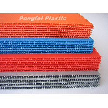 2-7mm Common Corrugated PP Hollow Sheet