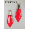 Irregular shape earrings-Neon fuchsia