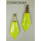 Irregular shape earrings-Neon fuchsia