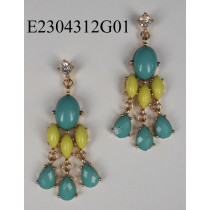 Neon chanderlier earrings