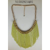 cascade necklace-Neon green