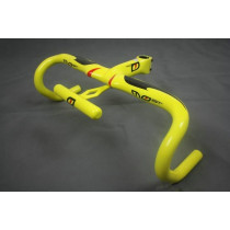 Full Carbon Pinarello Most Carbon Fiber Road Bike/Bicycle Handlebar with Stem Stopwatch Seat Yellow