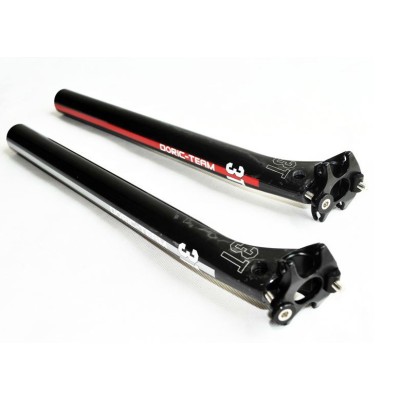 3T TEAM Full Carbon Fibre MTB&Road Bicycle Seatpost /27.2/30.8/31.6*350mm/Red/Gray
