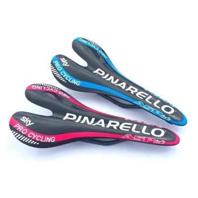 2013 New Pinarello full carbon fiber Saddle / MTB Road Bike Saddle Seat (Pink / Blue)
