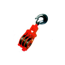 Three-wheel Pulley Block With Hook