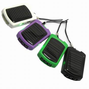 Mini solar flashlight with charger