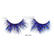 Blue color  feather eyelashes