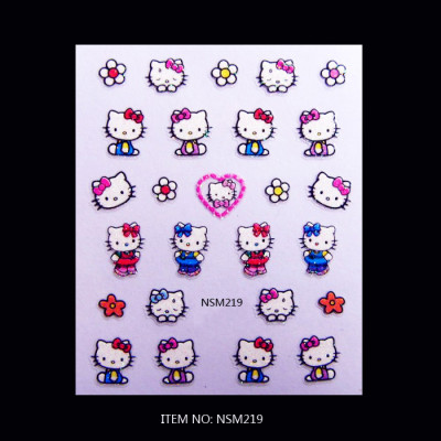 Lovely Hello Kitty 3D Nail Art Sticker