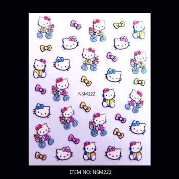 Hello Kitty 3D Nail Art Sticker Supplier