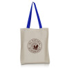 Natual Cotton Canvas totes with color handles