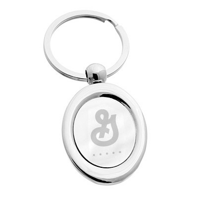 Promotional Oval Engraved Keychains