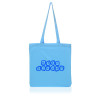 Colored natural canvas totes