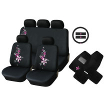 AG-S363 Polyester seat cover combo Catharanthus Roseus