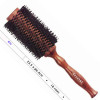 bristle hair brush with wooden handle